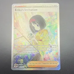 Pokemon TCG Erika's Invitation 203/165 SV 151 SIR Full Art Holo EN - Image 3