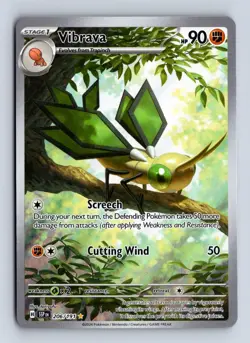 Vibrava 206/191 Illustration Rare Surging Sparks Pokemon NM/M - Image 1