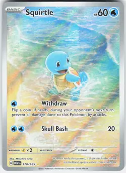Squirtle 170/165 Illustration Rare 151 Pokemon Holo - Image 1