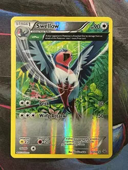 Pokemon TCG - Swellow (72 Delta) 72/108 - Roaring Skies Holo - Image 1