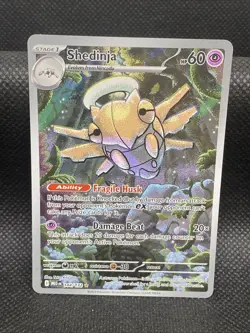 Shedinja 144/132 Illustration Rare Mega Evolution Pokemon Holo Near Mint - Image 1