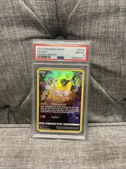 Pokemon PSA 8 2023 Mew GG10/GG70 Crown Zenith Galarian Gallery Holo Full Art - Image 1