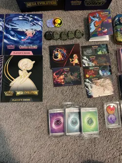 Pokemon TCG EMPTY ETB & Tin + accessories, Stickers And More ￼ - Image 3