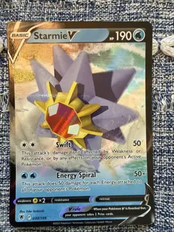 2023 Play! Pokemon Prize Pack Series 3 Starmie V 30 - NM - Image 1