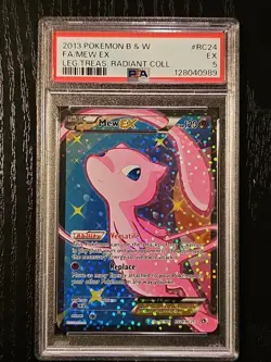 2013 Pokemon Legendary Treasures Mew EX RC24/RC25 Radiant Collection PSA 5 EX - Image 1