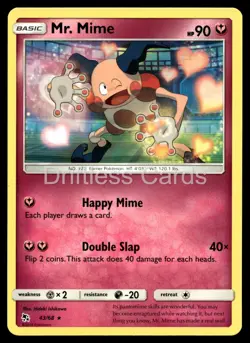 Mr. Mime 43/68 Rare Hidden Fates Pokemon NM/M - Image 1