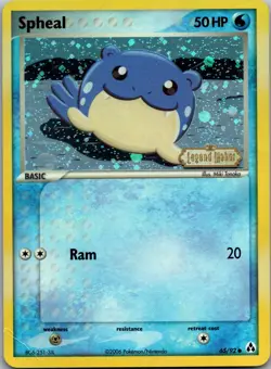 Spheal 65/92 Legend Maker Reverse Holo Pokemon MP (A7) - Image 1