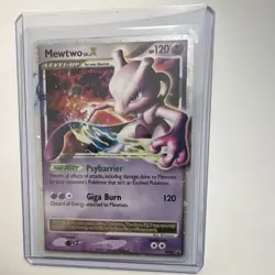Pokemon TCG Mewtwo LV.X DP28 Diamond and Pearl Promo Holo 120 HP - Image 1
