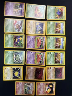 First 1st Edition Pokemon Neo Genesis Lot , 20 Pcs, LP-HP - Image 1