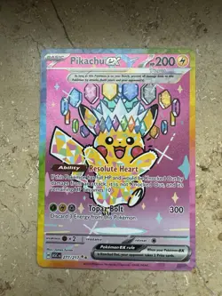 Pokemon TCG - Pikachu EX - Special Illustration Rare 277/217 Ascended Heroes NM - Image 1