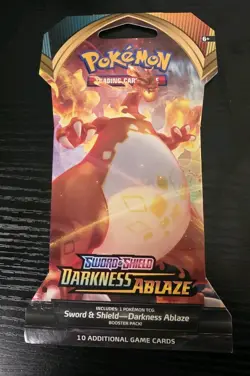 Pokemon Sword Shield Darkness Ablaze Sleeved Booster Pack - Charizard Artwork - Image 1