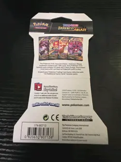 Pokemon Sword Shield Darkness Ablaze Sleeved Booster Pack - Charizard Artwork - Image 2