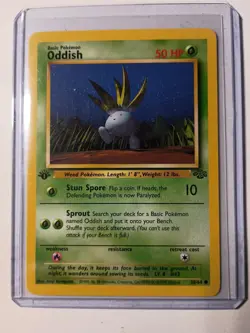 1999 Pokemon Oddish 1st Edition Jungle 58/64 - Image 2