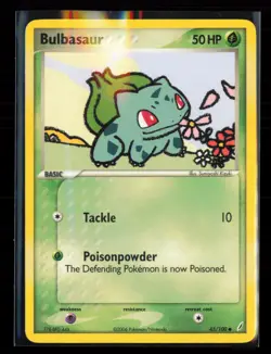 Bulbasaur 45/100 Common Crystal Guardians Pokemon Moderately Played - Image 1