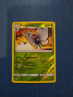 Butterfree 3/147 Rare Burning Shadows Pokemon Reverse Holo Near Mint - Image 1