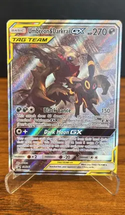 2016-19 Pokemon SM Black Star Promo Umbreon & Darkrai Tag Team #SM241 - Image 1