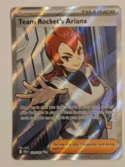 Pokemon TCG Team Rocket's Ariana 224/182 SV10 Ultra Rare Full Art Holo English - Image 1