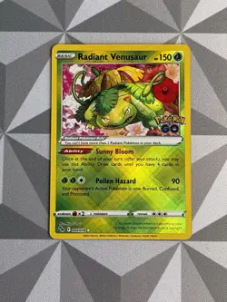 Radiant Venusaur 004/078 Pokemon GO Holo - Image 1