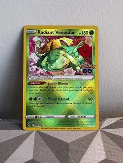Radiant Venusaur 004/078 Pokemon GO Holo - Image 2