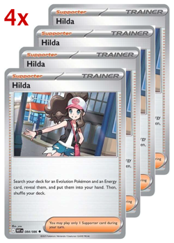 Pokemon TCG 4x Hilda Playset NM - Image 1