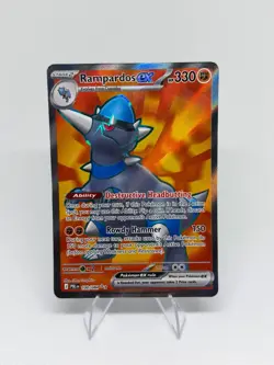 Pokemon Rampardos EX 100/084 Pitch Black English Full Art Ultra Rare NM - Image 1