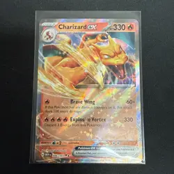 Pokemon Charizard ex 006/165 SV 151 Double Rare Full Art Holo 330 HP English - Image 1