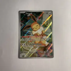 Eevee SVP173 prismatic ETB Black Star Promo Full Art Holo Rare Pokemon Card NM - Image 1
