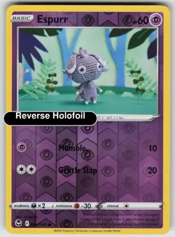 Pokemon - Espurr - Reverse Holofoil [SWSH12 - 081/195 Near Mint] - Image 2