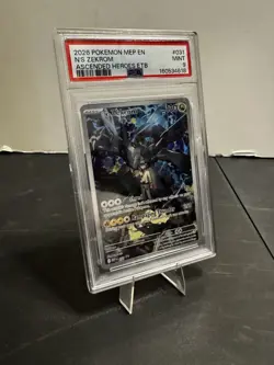 2026 POKEMON MEP EN-ME BLACK STAR PROMO #031 N'S ZEKROM PSA 9 - Image 1
