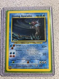 Shining Gyarados 65/64 Neo Revelation Holo Ultra Rare Pokemon TCG English 2000 - Image 1