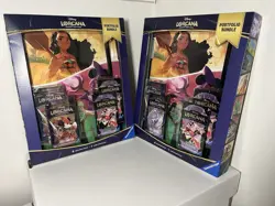 2 X Disney Lorcana Portfolio Bundle 4 Booster Packs & 1 Portfolio First Chapter - Image 1