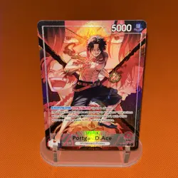 One Piece Card Game Portgas.D.Ace OP16-001 Alt Art Leader - Image 1