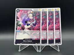 Nico Robin OP16-092 x4 Playset | The Time of Battle One Piece TCG NM English - Image 1
