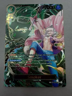Bandai One Piece Card Game Smoker OP10-030 SP SR Full Art Foil English - Image 3