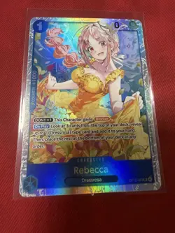 Bandai One Piece CCG Rebecca SR OP05-053 Alt Art Foil English Cost 1 - Image 1