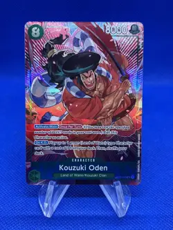 One Piece Paramount War Kouzuki Oden OP02-030 Alternate Alt Art NM - Image 1