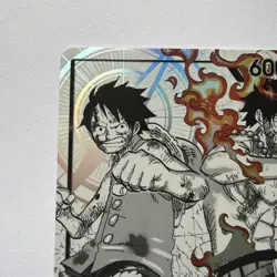 ST30-001 - Luffy & Ace Leader (Alternate Art Parallel - Black/White) - Near Mint - Image 5