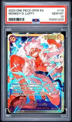 Monkey.D.Luffy OP05-119 One Piece Awakening of the New Era PSA 10 - Image 1