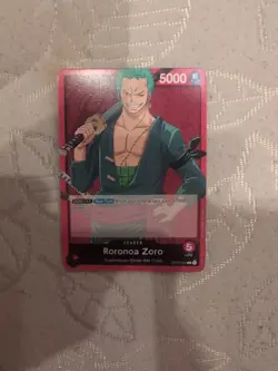 One Piece Card Game TCG Romance Dawn Roronoa Zoro Leader OP01-001 - Image 1