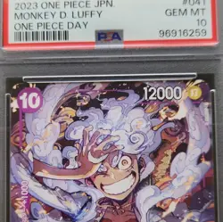 2023 One Piece JPN Monkey D. Luffy One Piece Day #041 PSA 10 - Image 2