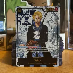 One Piece TCG Sabo OP13-120 Secret Rare Parallel English NM Carrying On His Will - Image 1