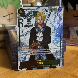 One Piece TCG Sabo OP13-120 Secret Rare Parallel English NM Carrying On His Will - Image 2