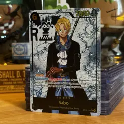 One Piece TCG Sabo OP13-120 Secret Rare Parallel English NM Carrying On His Will - Image 3