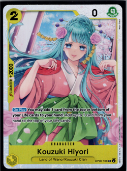OP06-106 KOUZUKI HIYORI SR FOIL NM One Piece TCG ENG - Image 1