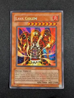 Yugioh - Lava Golem PGD-107 Unlimited Edition Secret Rare NM - Image 1