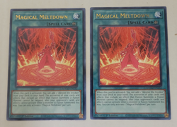 Yu-Gi-oh Magical Meltdown Gold Rare 1st Edition MAGO-EN152 Nm 2 card lot - Image 1