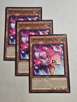 3x Crossroad Sonic Chick 1st Edition Common L5DD-ENY03 Yu-Gi-Oh! - Image 1