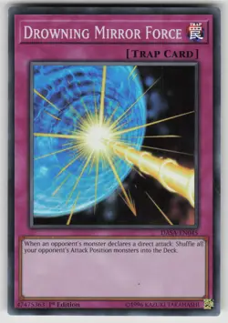Drowning Mirror Force DASA-EN045 Super Rare Dark Saviors Yu-Gi-Oh 1st Edition MP - Image 1