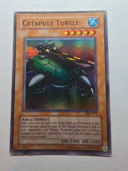 Catapult Turtle MRD 075 Yugioh TCG Unlimited Super Rare HP - Image 1