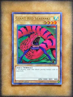 Yugioh Giant Red Seasnake LCKC-EN097 Ultra Rare 1st Ed NM - Image 1